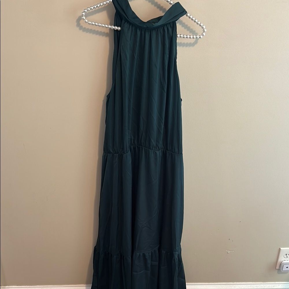 Kirundo xxl Elegant Green maxi  Dress nwt